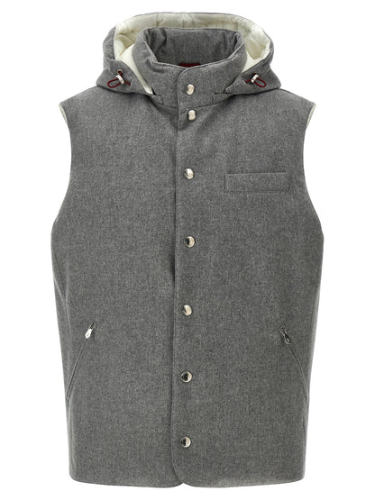Padded wool vest Gilet