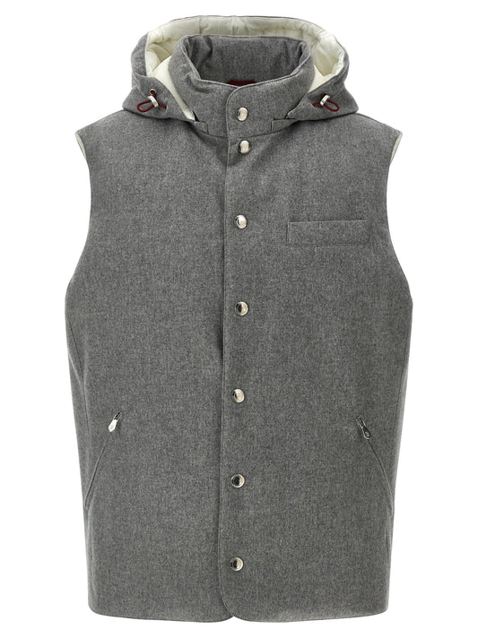 Padded wool vest Gilet