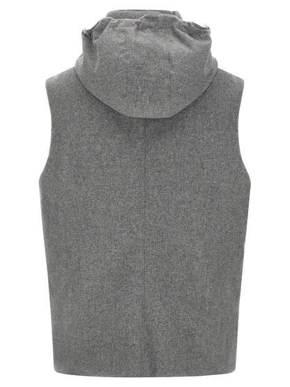 Padded wool vest Gilet