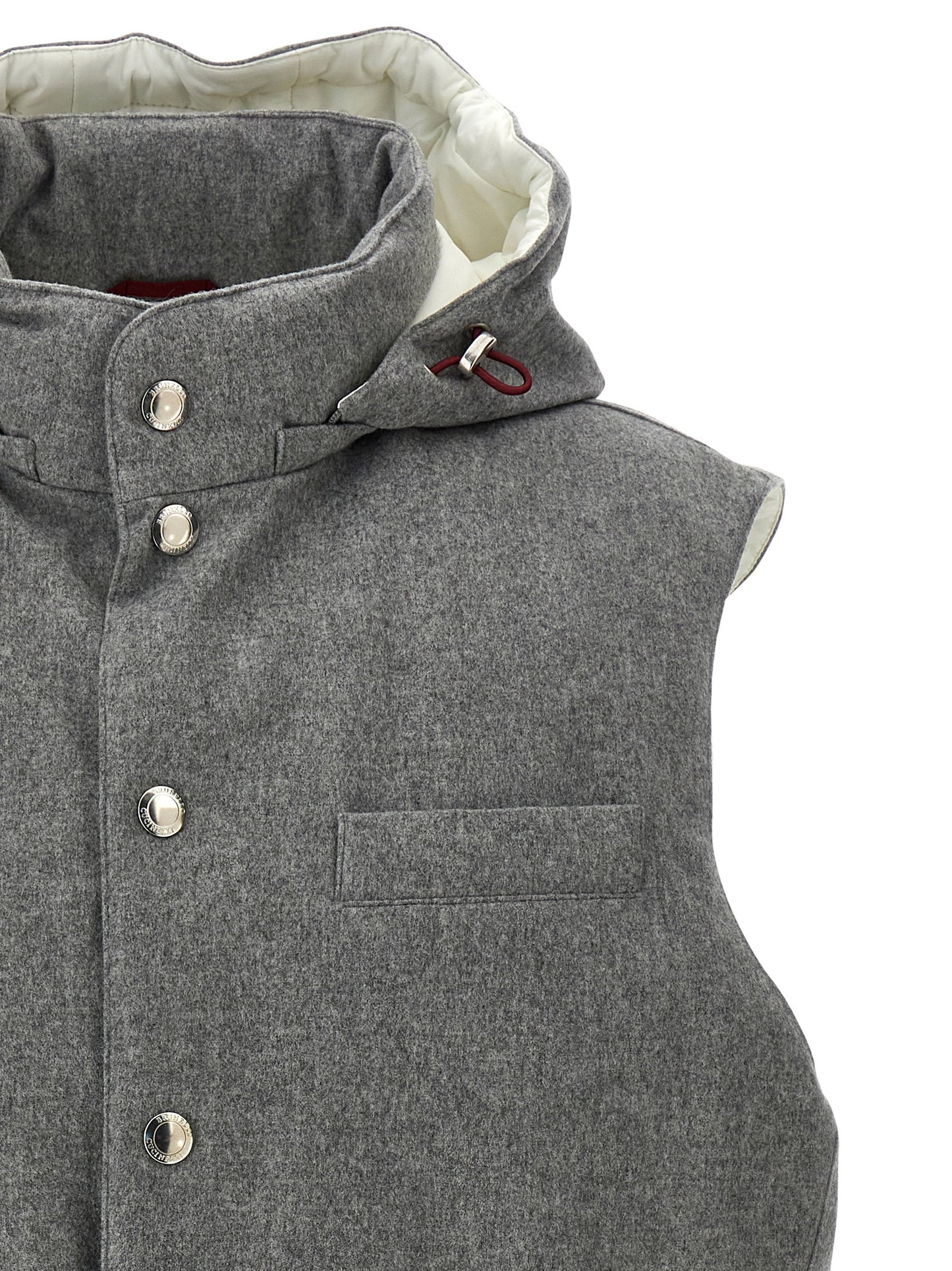 Padded wool vest Gilet