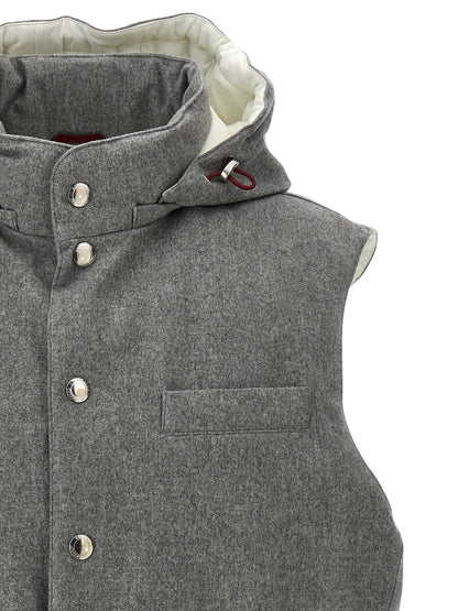 Padded wool vest Gilet