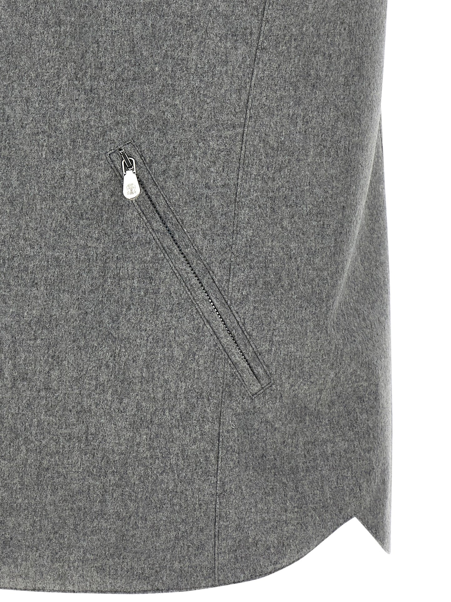 Padded wool vest Gilet