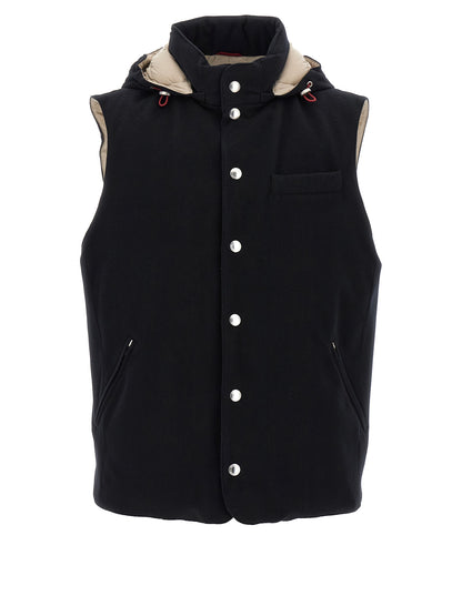 Padded wool vest Gilet