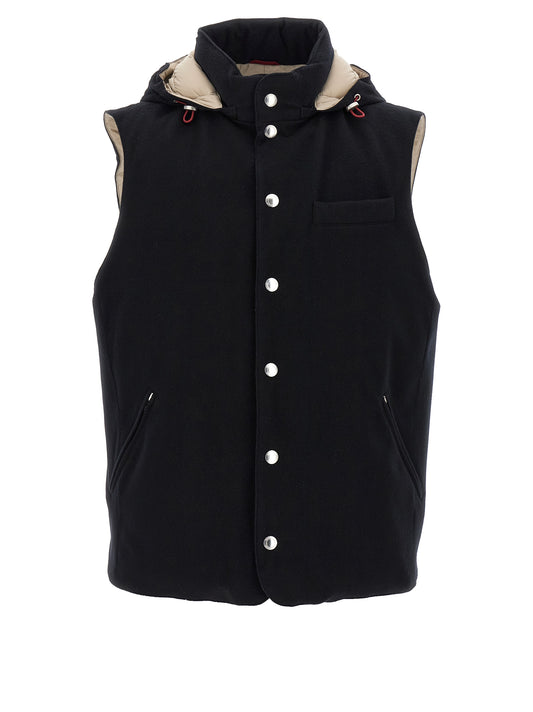 Padded wool vest Gilet