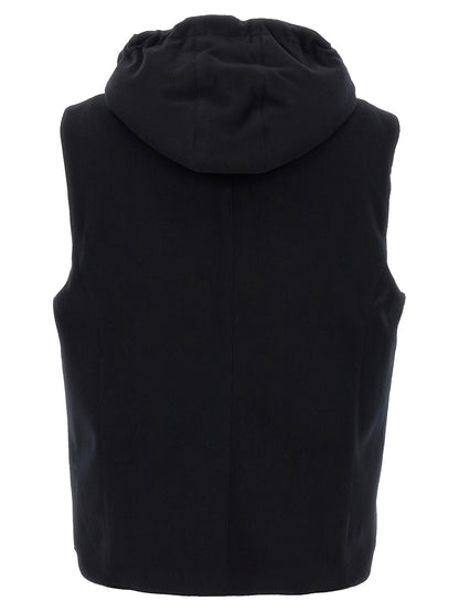 Padded wool vest Gilet