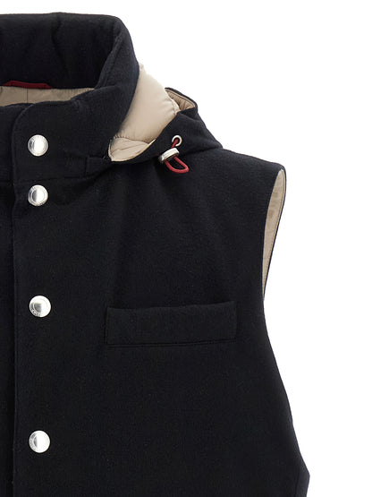 Padded wool vest Gilet