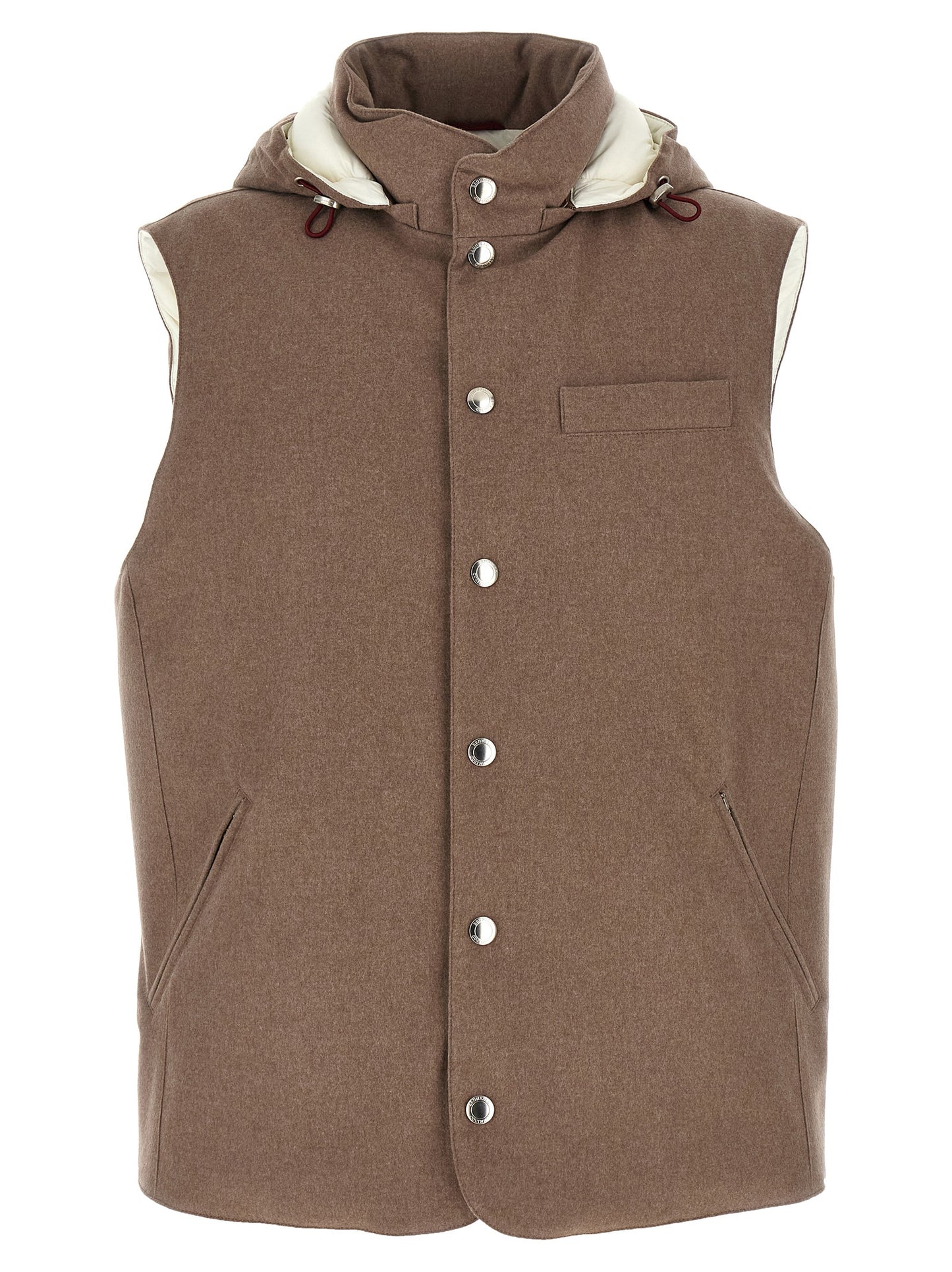 Padded wool vest Gilet