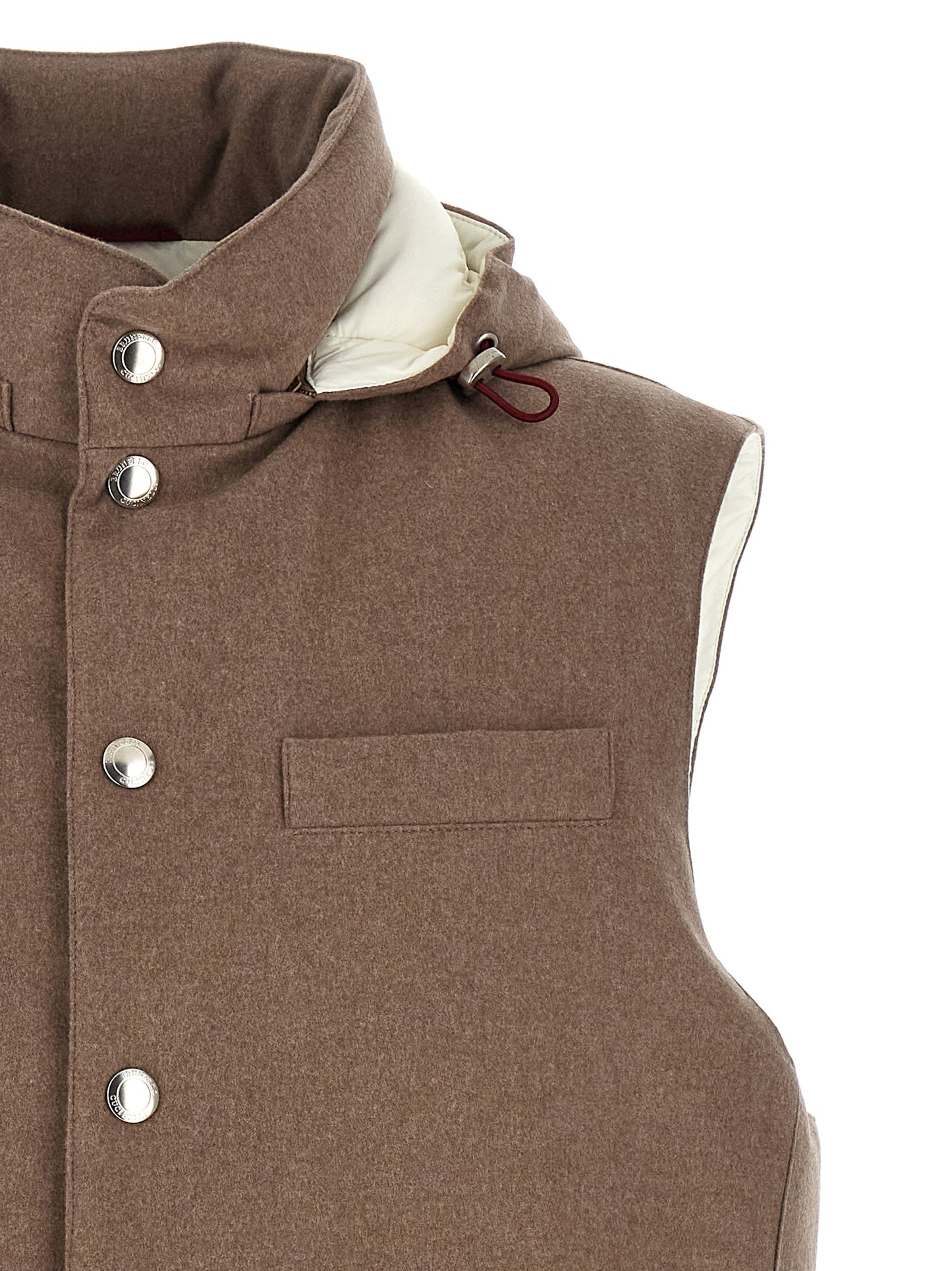 Padded wool vest Gilet