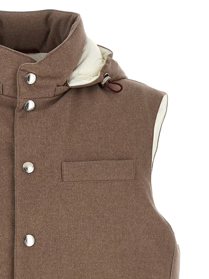 Padded wool vest Gilet