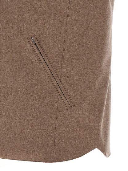 Padded wool vest Gilet