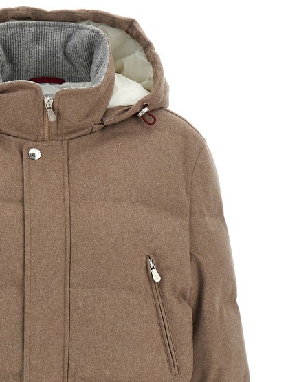 Flannel down jacket Down jacket, Parka, Casual jackets