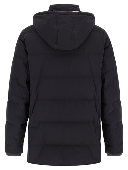 Knit insert down jacket Down jacket, Parka, Casual jackets