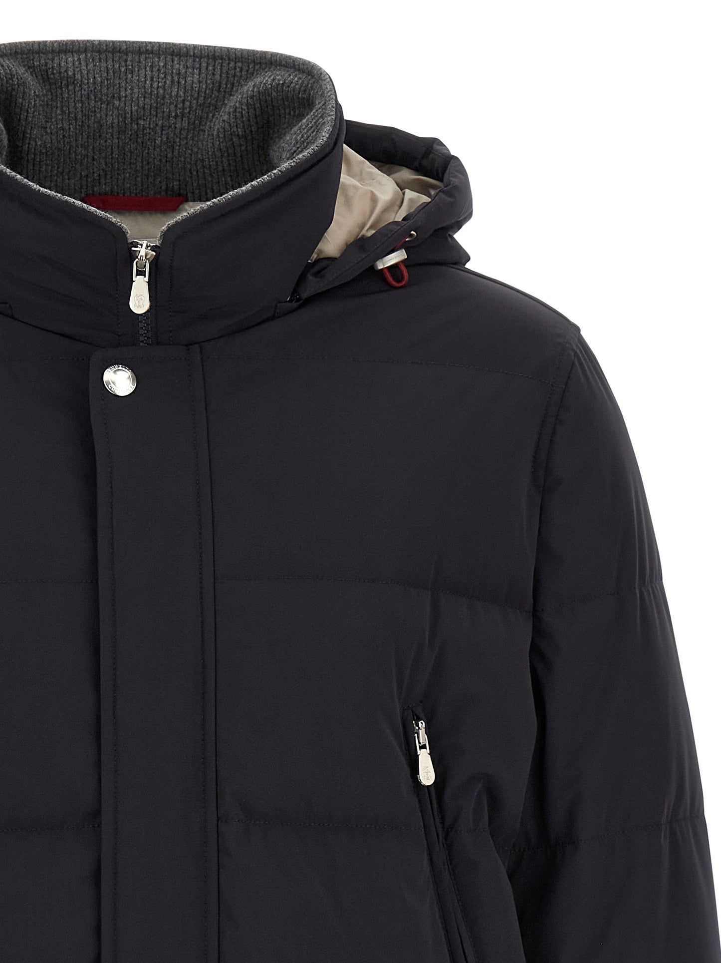 Knit insert down jacket Down jacket, Parka, Casual jackets