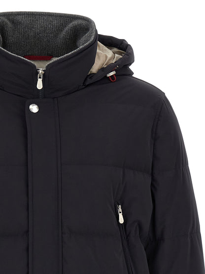 Knit insert down jacket Down jacket, Parka, Casual jackets