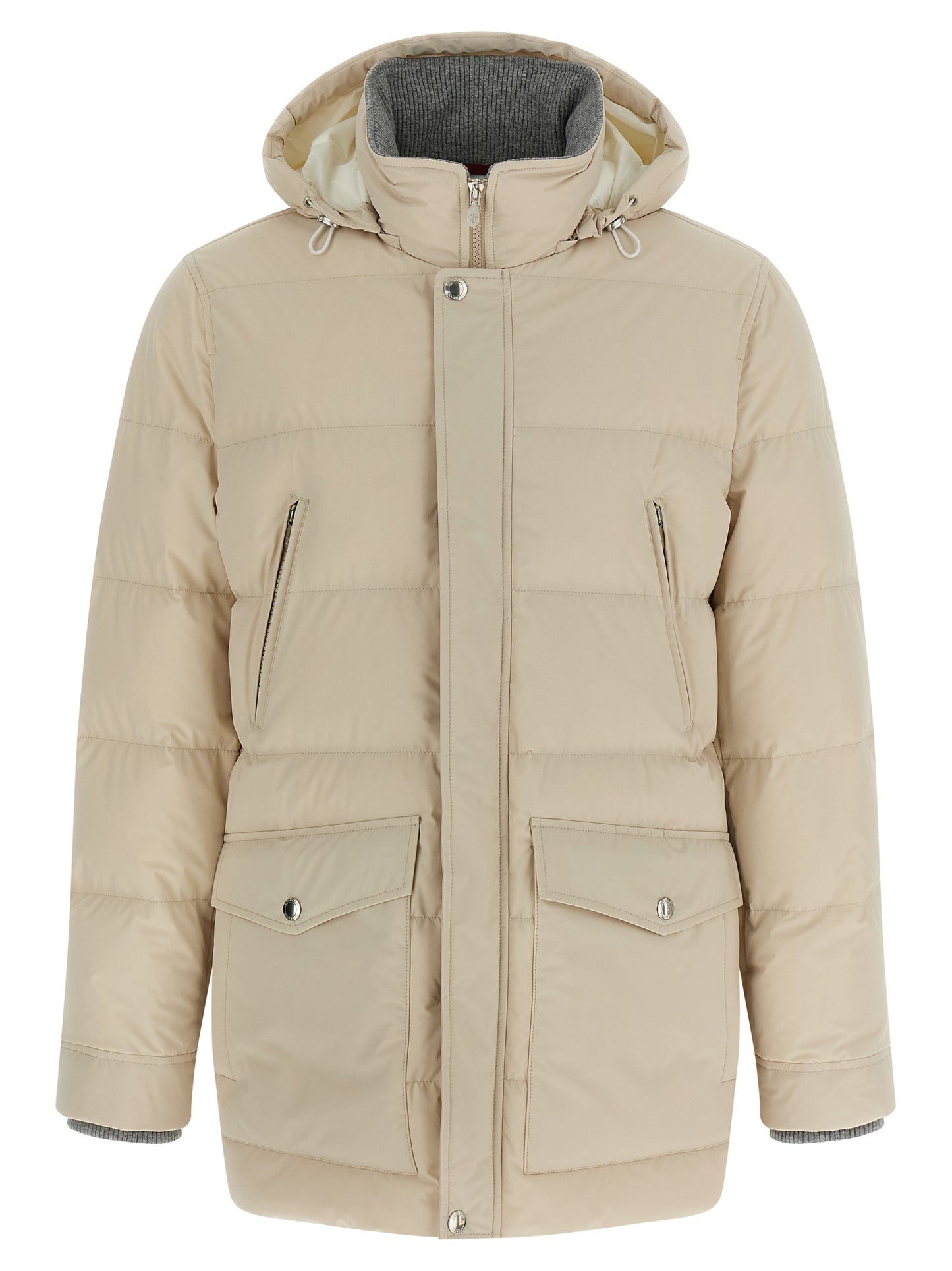 Knit insert down jacket Down jacket, Parka, Casual jackets