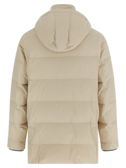 Knit insert down jacket Down jacket, Parka, Casual jackets