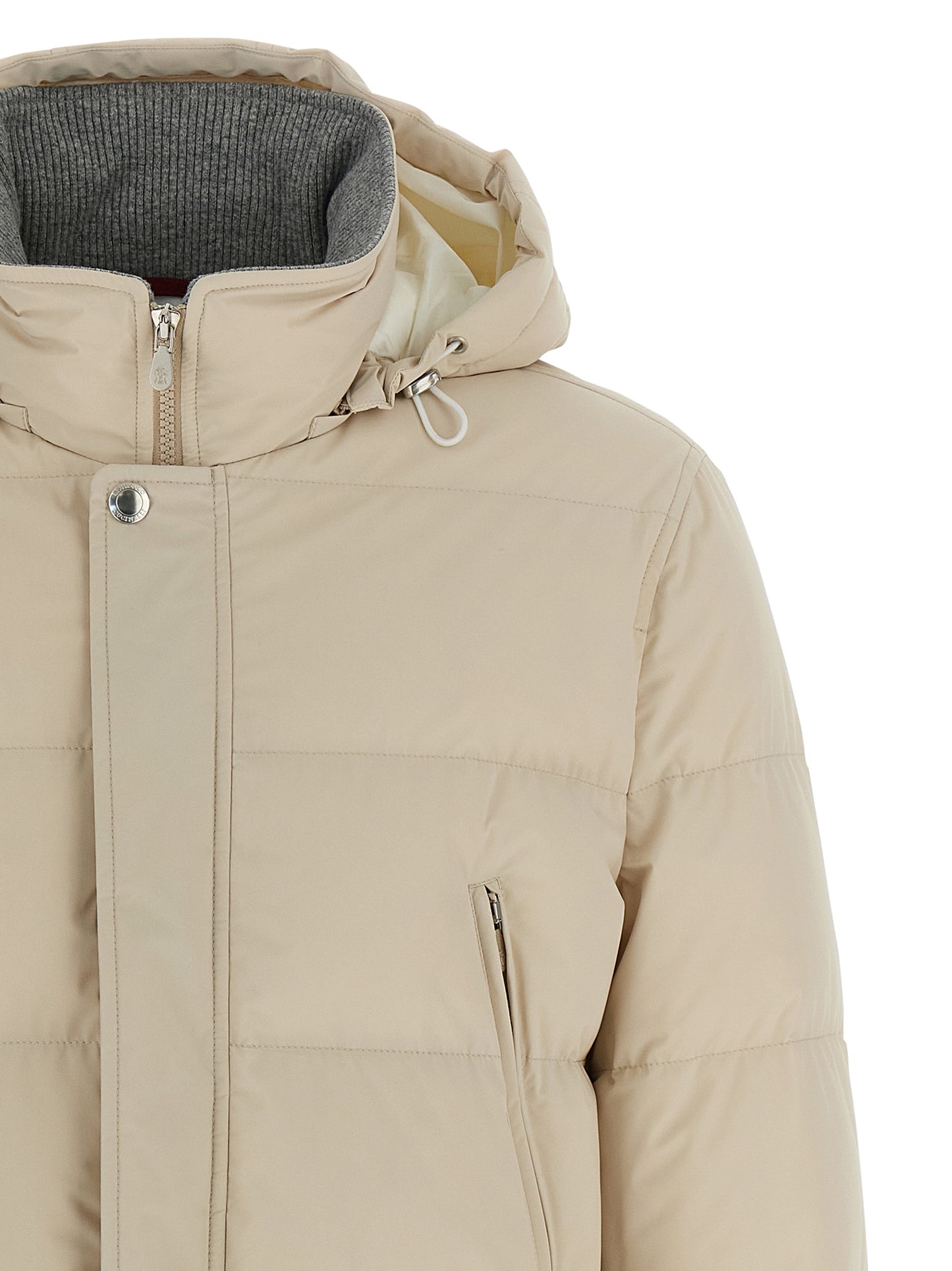 Knit insert down jacket Down jacket, Parka, Casual jackets
