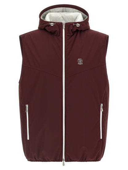 Hooded vest Gilet