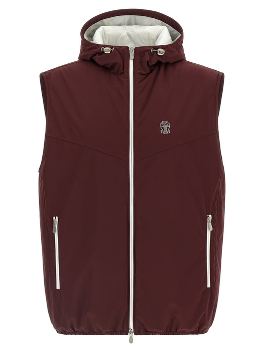 Hooded vest Gilet