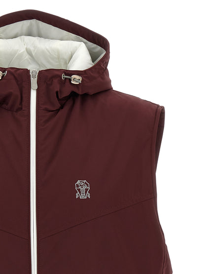 Hooded vest Gilet