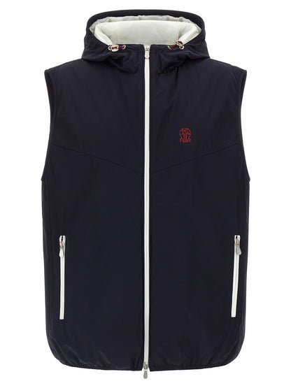 Hooded vest Gilet