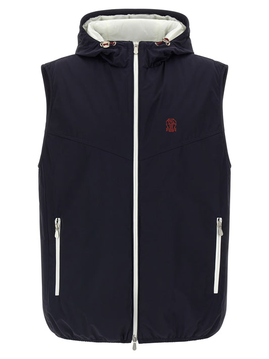 Hooded vest Gilet