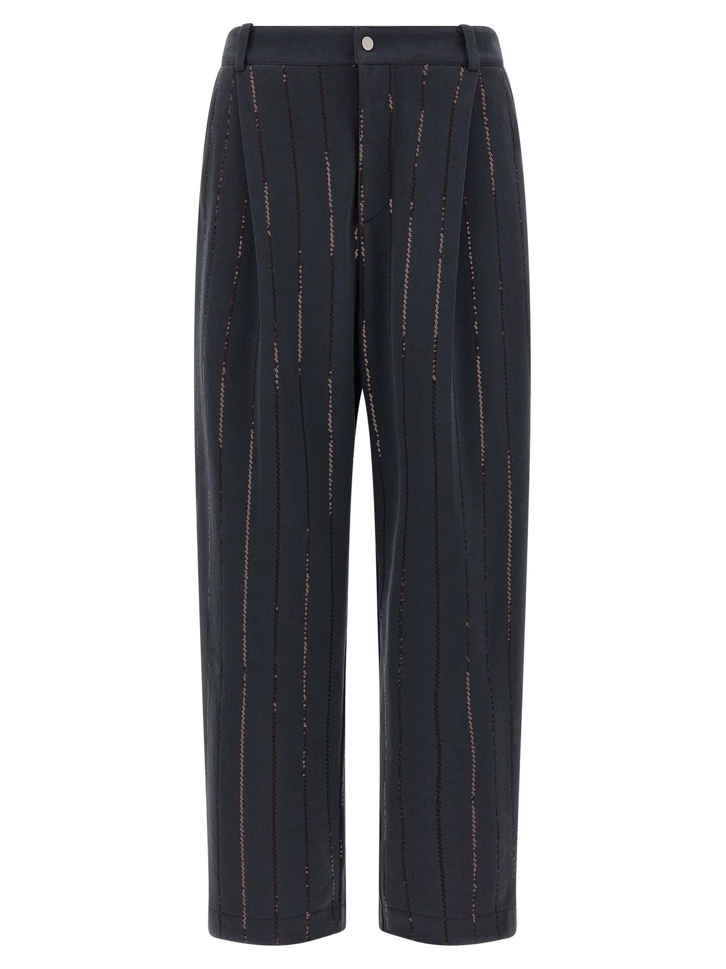 'Dazzling Chalk Stripe Embroidery' joggers Pants