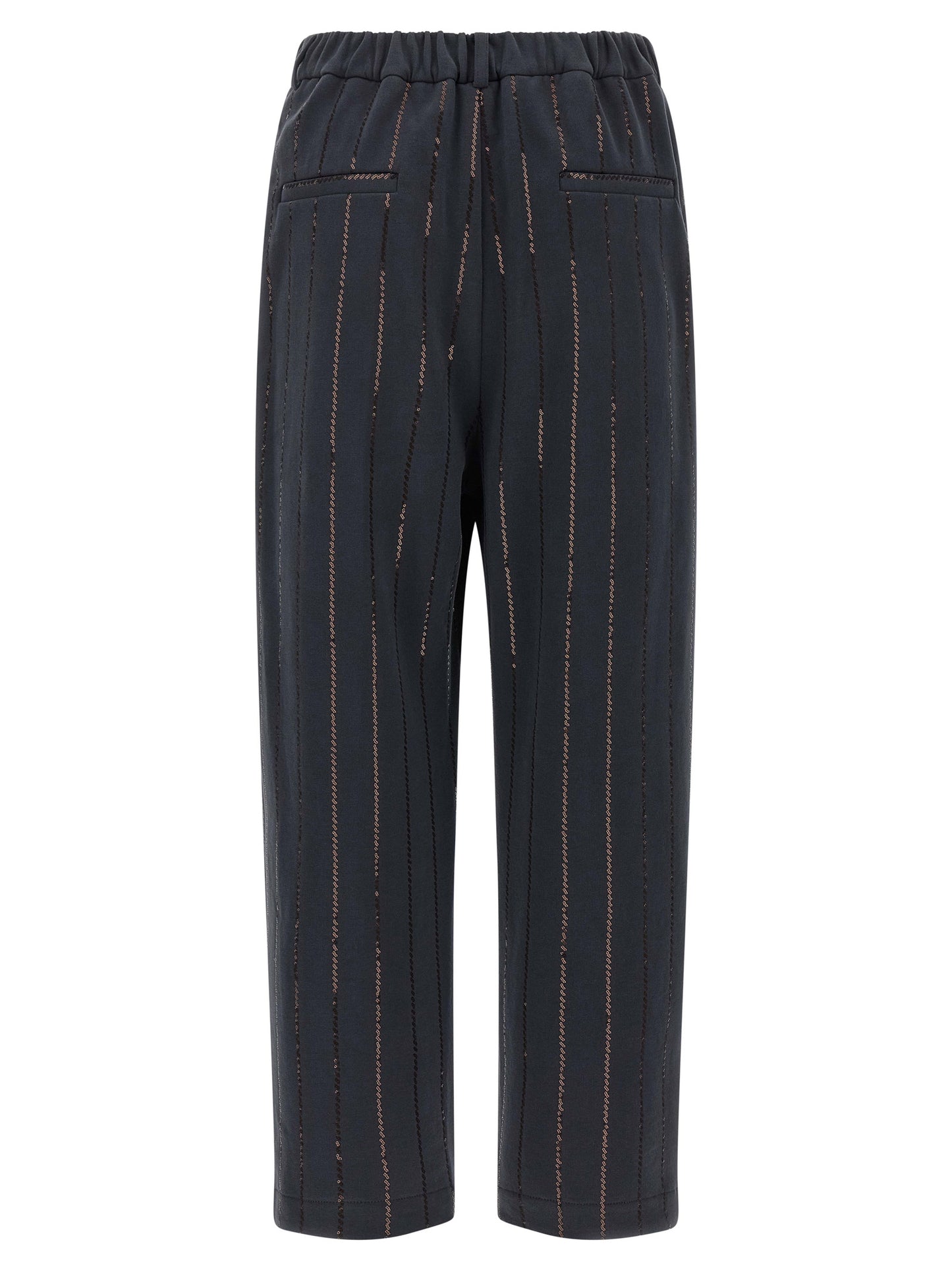 'Dazzling Chalk Stripe Embroidery' joggers Pants