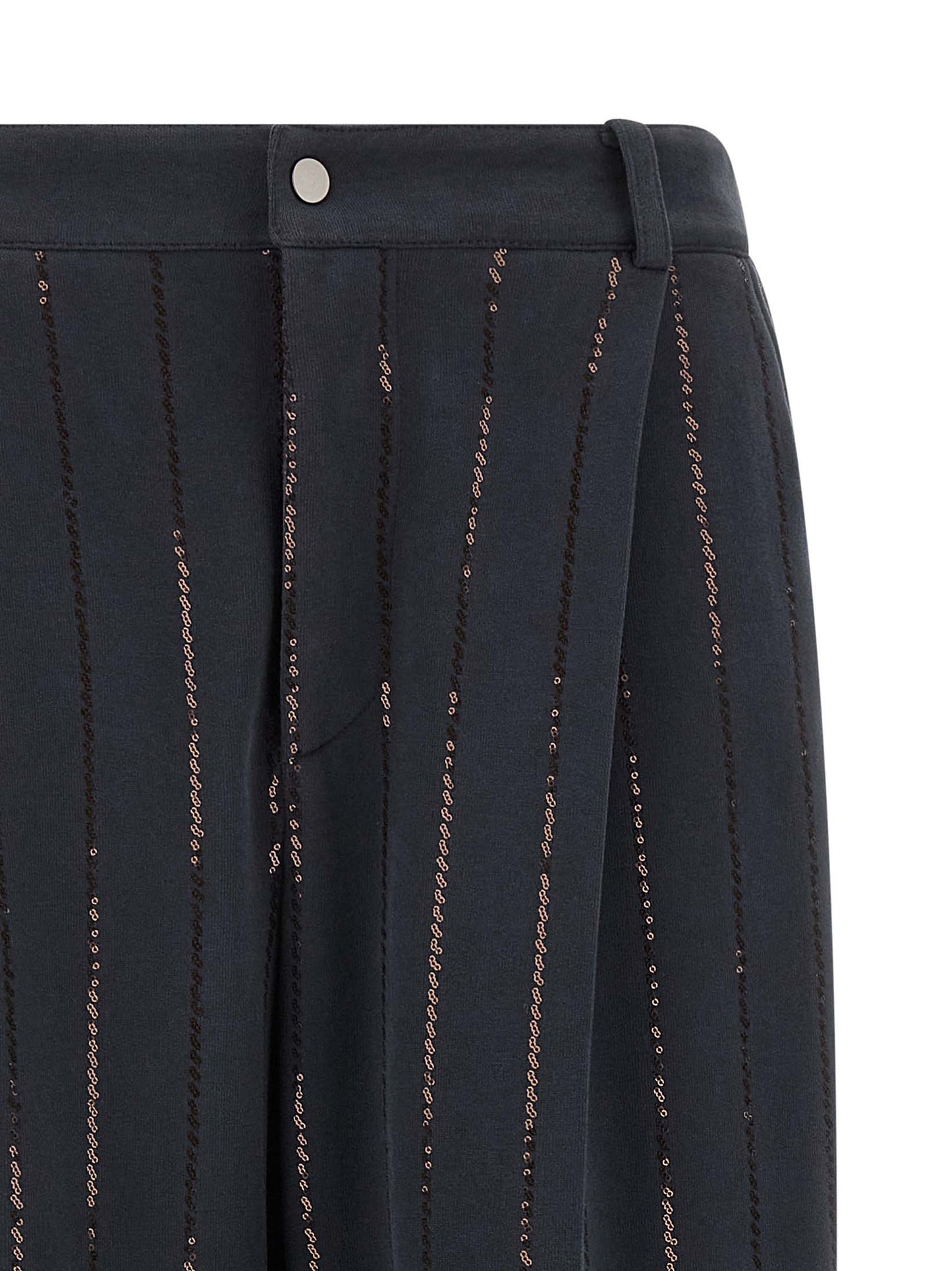 'Dazzling Chalk Stripe Embroidery' joggers Pants