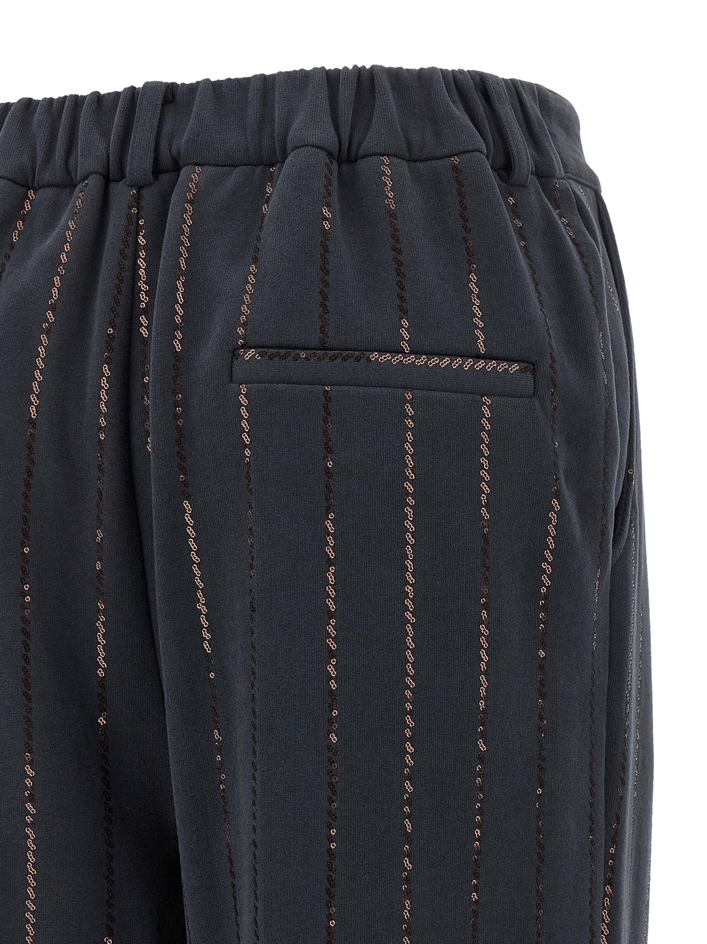 'Dazzling Chalk Stripe Embroidery' joggers Pants