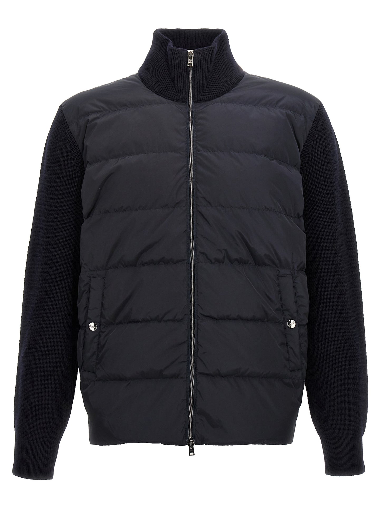 Two-material puffer jacket Down jacket, Parka, Casual jackets