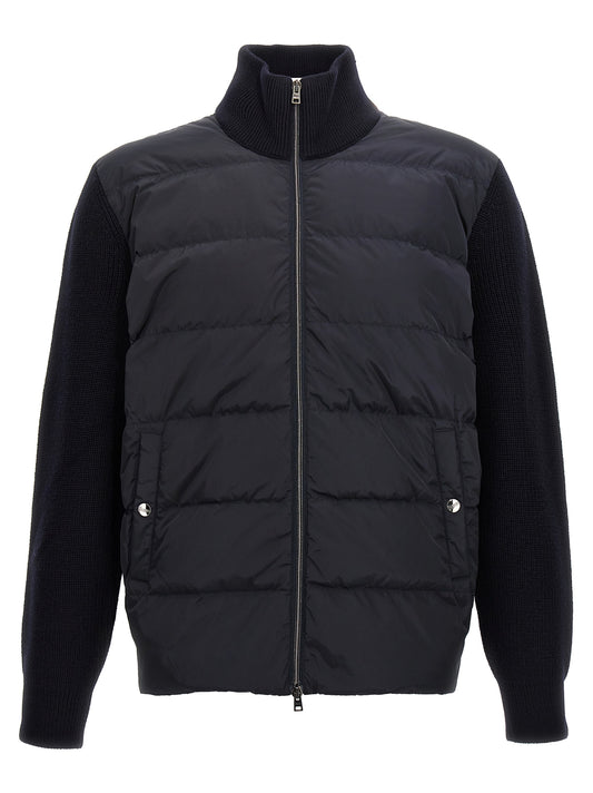 Two-material puffer jacket Down jacket, Parka, Casual jackets