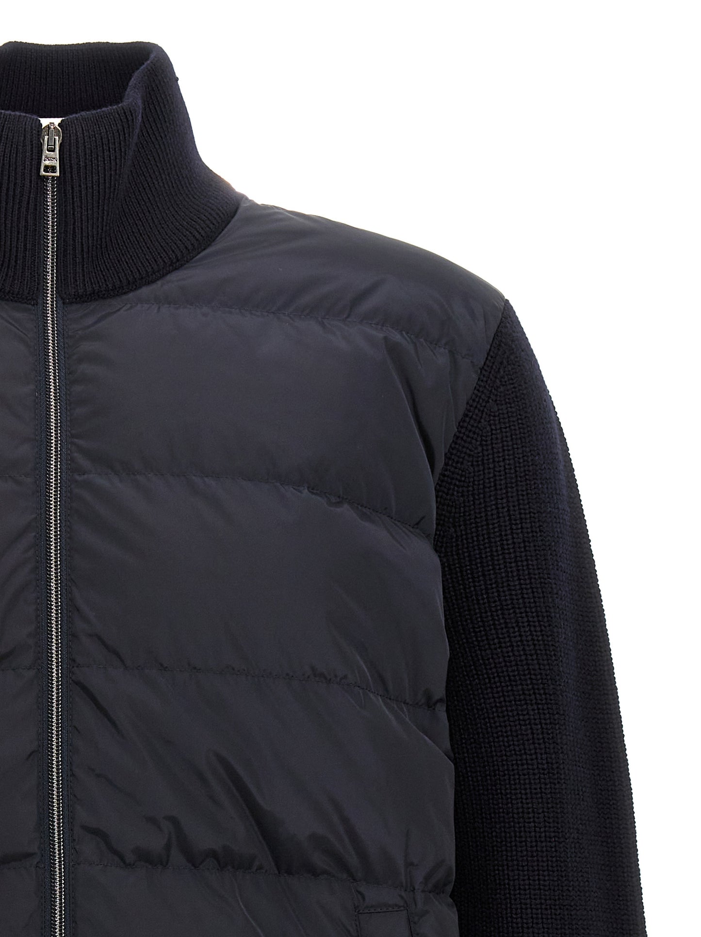 Two-material puffer jacket Down jacket, Parka, Casual jackets