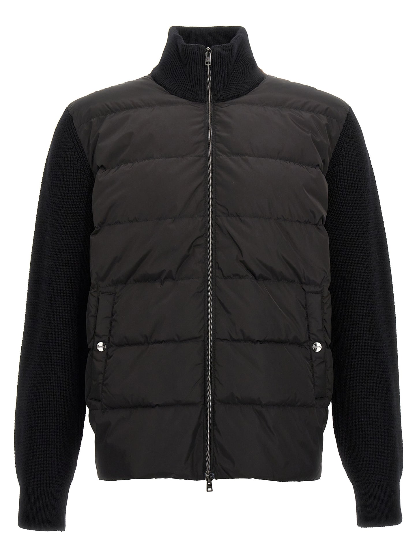 Two-material puffer jacket Down jacket, Parka, Casual jackets