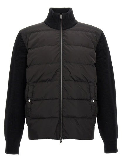 Two-material puffer jacket Down jacket, Parka, Casual jackets