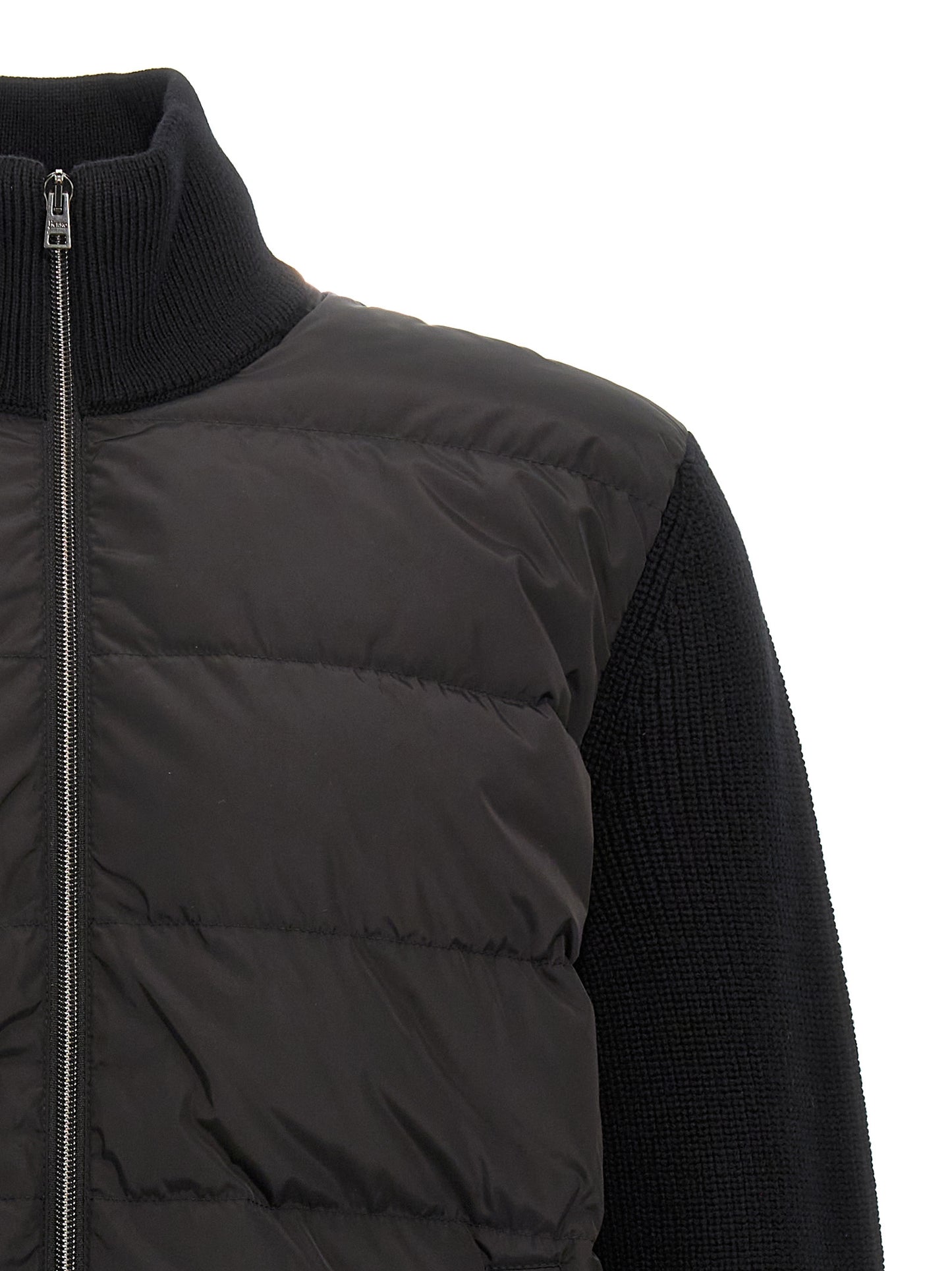Two-material puffer jacket Down jacket, Parka, Casual jackets