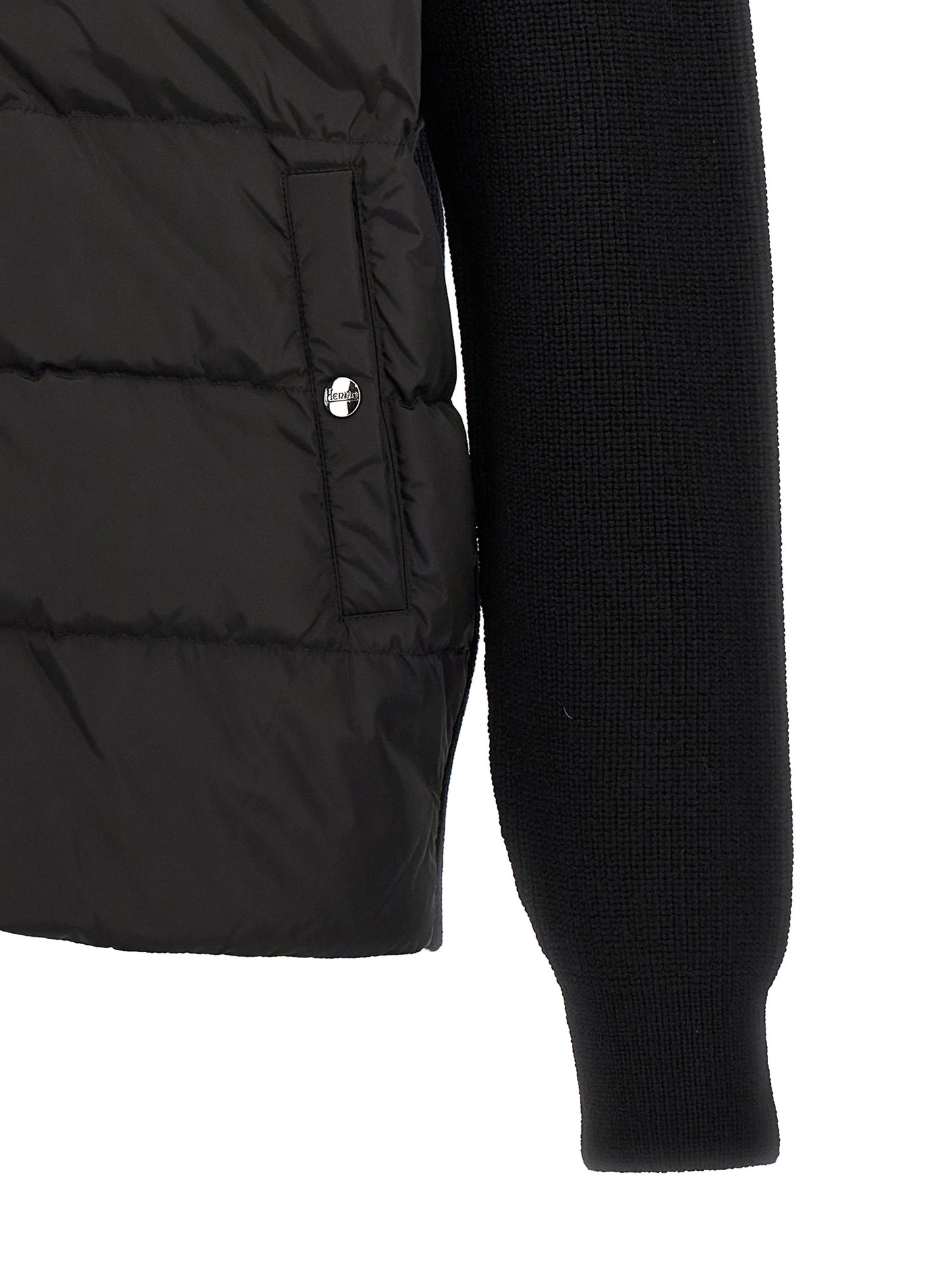 Two-material puffer jacket Down jacket, Parka, Casual jackets