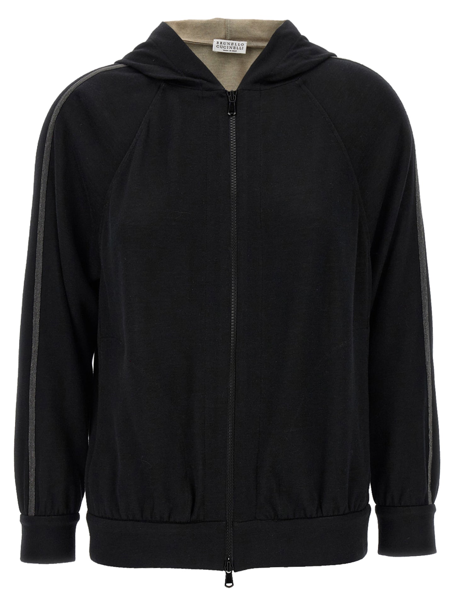 'Shiny Trims' hoodie Sweatshirt