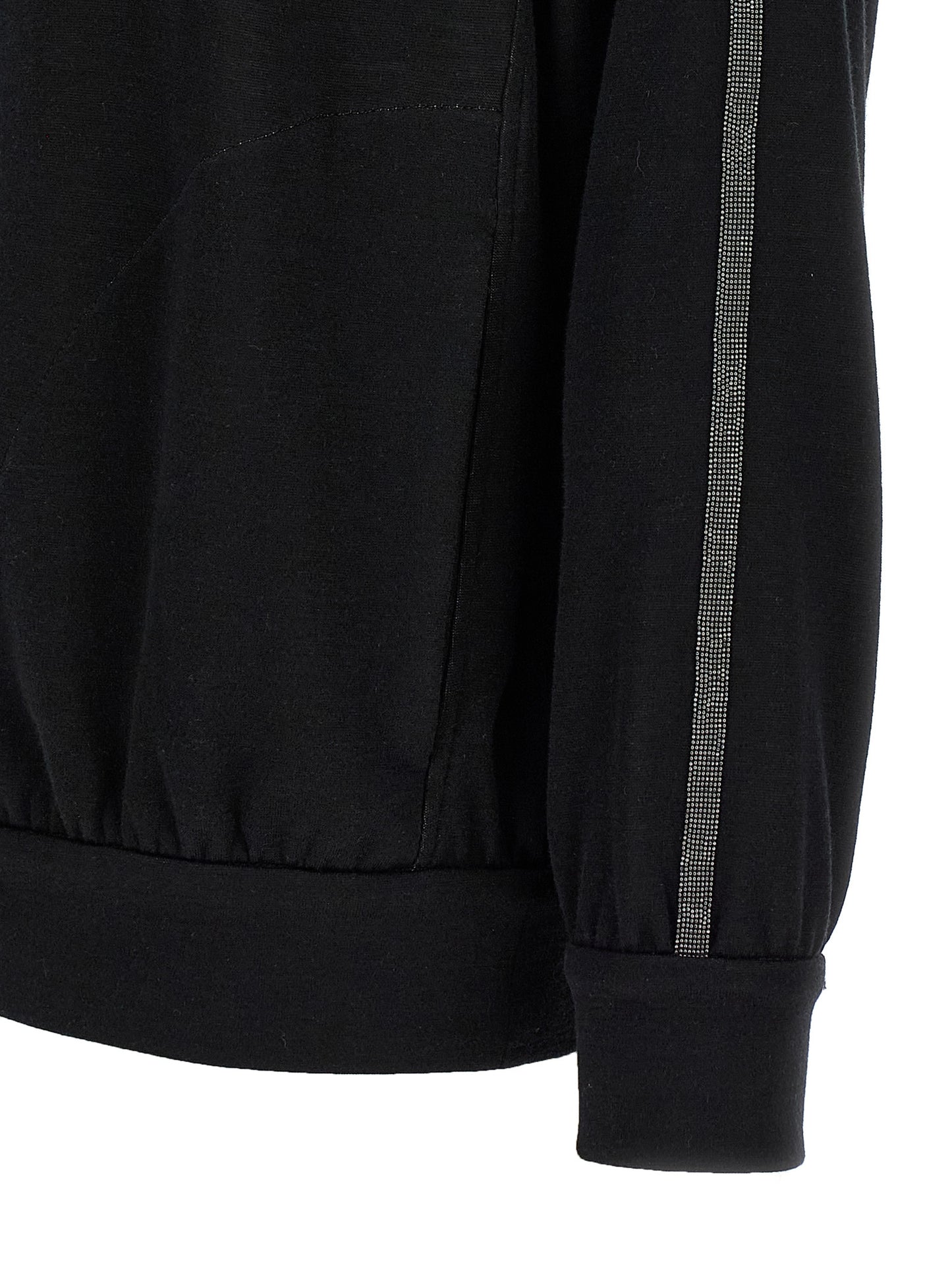 'Shiny Trims' hoodie Sweatshirt