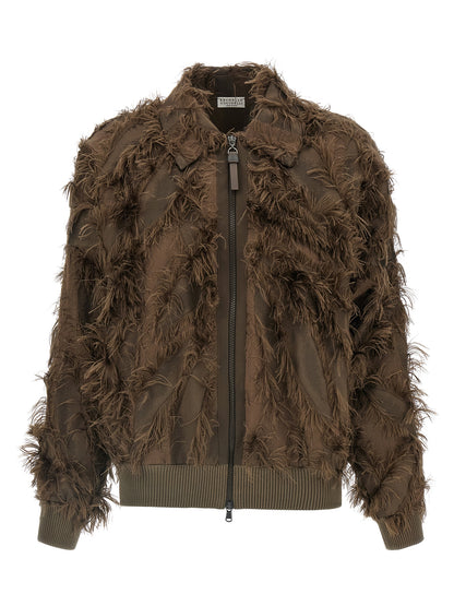 'Dracaena' fil coupé bomber jacket Down jacket, Parka, Casual jackets