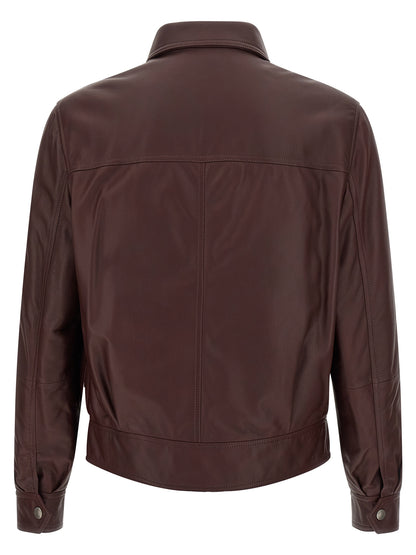 Biker nappa Texture Down jacket, Parka, Casual jackets