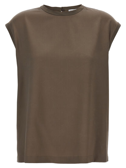 Monile satin T-shirt T-shirt