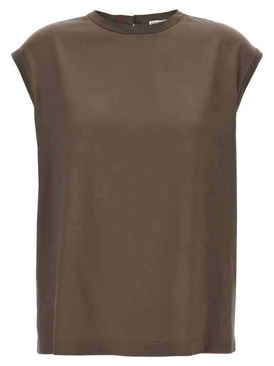 Monile satin T-shirt T-shirt