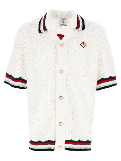'Sporty Faux Crochet' shirt Shirt, blouse
