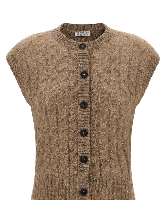 Knit vest Gilet