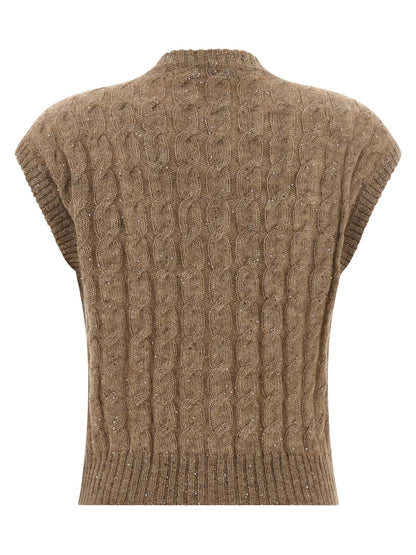 Knit vest Gilet