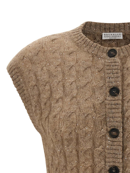 Knit vest Gilet