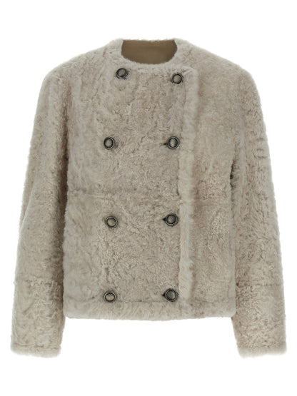 'Fuzzy' reversible caban Fur