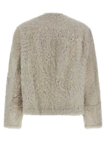 'Fuzzy' reversible caban Fur