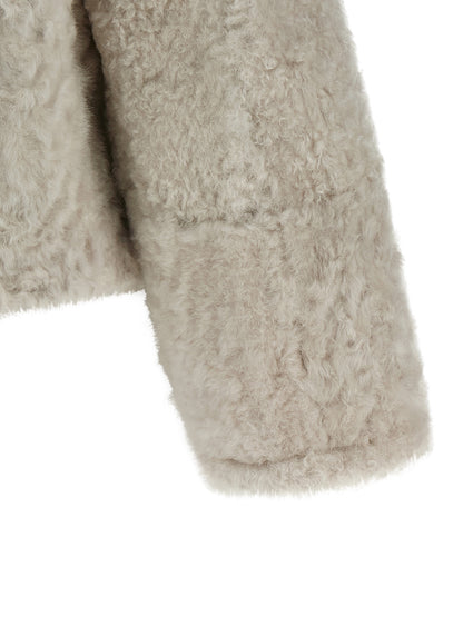 'Fuzzy' reversible caban Fur